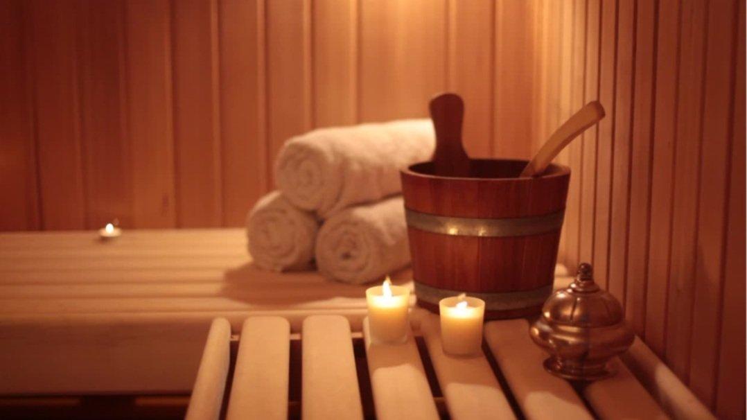 Infrared sauna at the Seven Spa